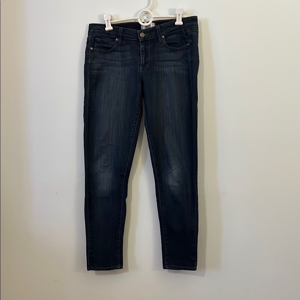 Paige Peg Skinny Dark Wash Stretch Denim Jeans Women’s Premium Skinny USA